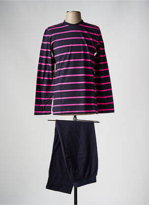 Pyjama tissage jersey noir EDEN PARK homme