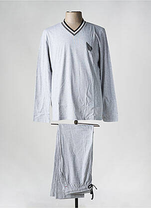 Pyjama col v gris EDEN PARK homme
