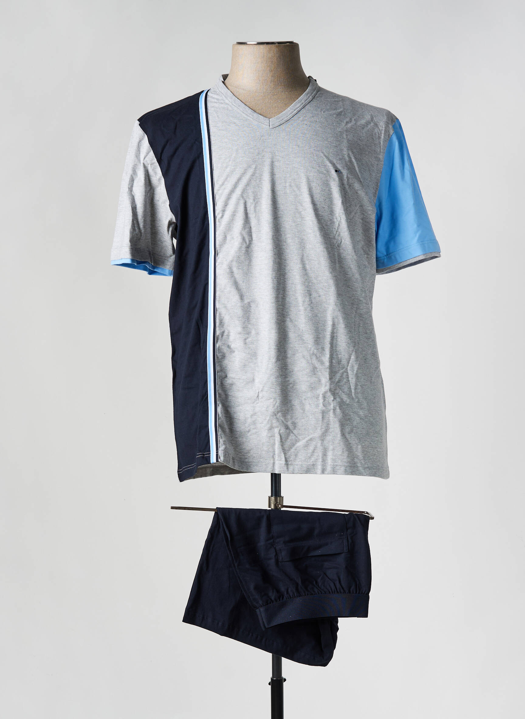 Pyjama Bas Short Bleu Eden Park Homme 2595530-bleu00 Modz