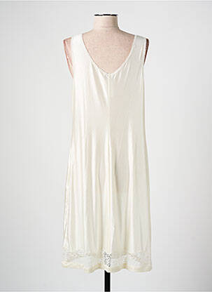 Jupon /fond de robe tissage satiné beige MARJOLAINE femme