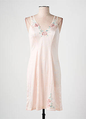 Jupon /fond de robe tissage satiné rose MARJOLAINE femme