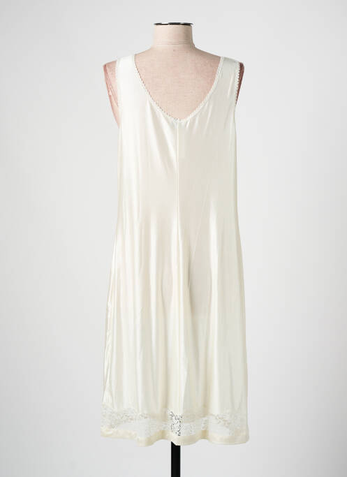Jupon /fond de robe tissage satiné beige MARJOLAINE femme