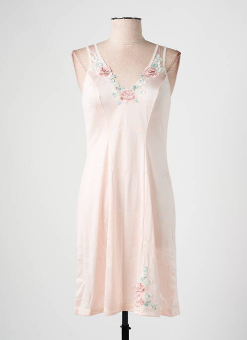 Jupon /Fond de robe rose MARJOLAINE pour femme