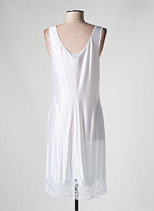 Jupon /fond de robe tissage satiné blanc MARJOLAINE femme