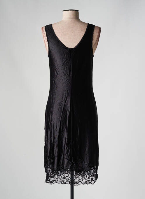 Jupon /Fond de robe noir MARJOLAINE pour femme