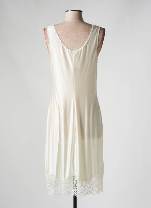 Jupon /Fond de robe beige MARJOLAINE pour femme