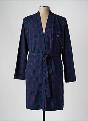 Robe de chambre imprimé fantaisie bleu MASSANA homme