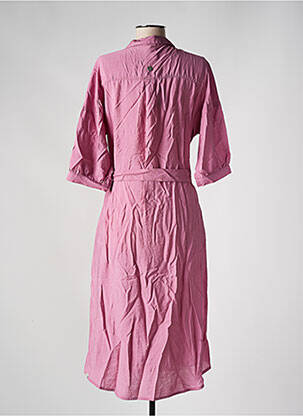 Robe mi-longue manches 3/4 manches 3/4 rose RAGWEAR femme