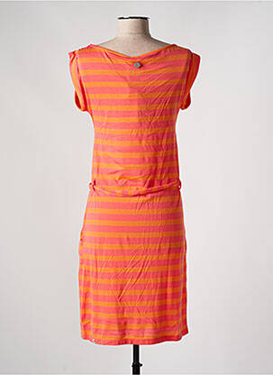 Robe mi-longue manches courtes manches courtes orange RAGWEAR femme