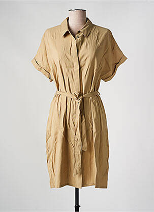 Robe courte manches courtes manches courtes beige RAGWEAR femme