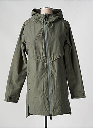 Imperméable poches a capuche vert RAGWEAR femme