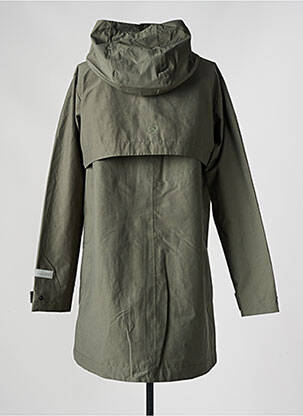 Imperméable finition intérieure doublure satiné a capuche vert RAGWEAR femme