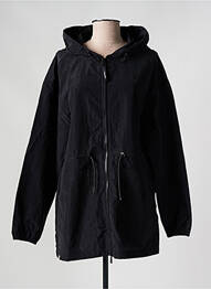 Imperméable fermeture zip séparable a capuche noir RAGWEAR femme