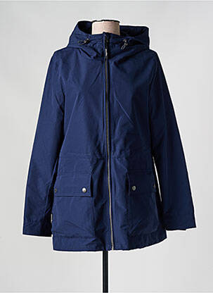 Imperméable poignets pressionnés a capuche bleu RAGWEAR femme