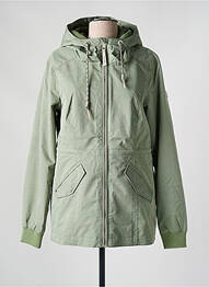 Imperméable finition intérieure doublure satiné a capuche vert RAGWEAR femme