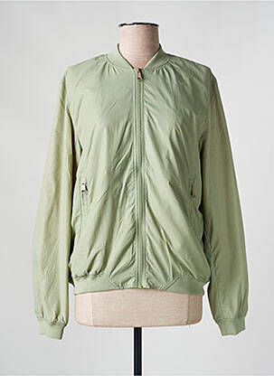 Blouson effet matière satinée vert RAGWEAR femme