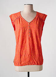 Blouse imprimé fleurs sans manche orange RAGWEAR femme