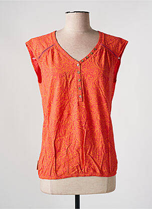 Blouse imprimé fleurs sans manche orange RAGWEAR femme