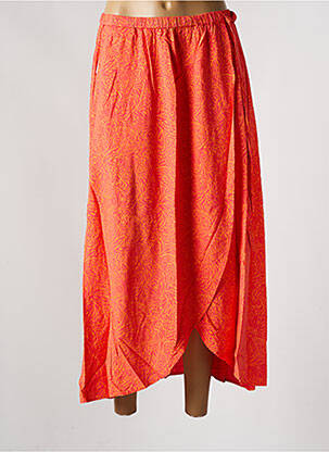 Jupe longue taille élastique orange RAGWEAR femme