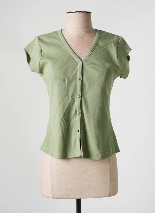 Gilet manches courtes vert RAGWEAR femme