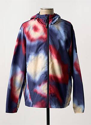 Coupe-vent poches a capuche bleu RAGWEAR homme