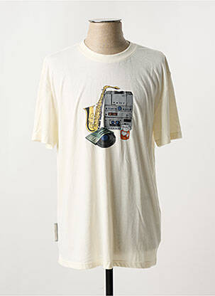 T-shirt coupe droite manches courtes beige RAGWEAR homme