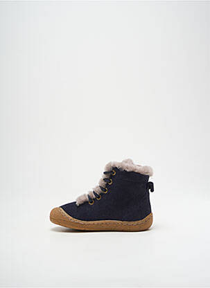 Bottines/boots nubuck bout rond bleu FRODDO garçon