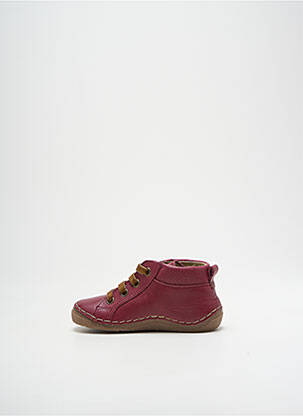 Bottillons tissage satiné bout rond violet FRODDO enfant