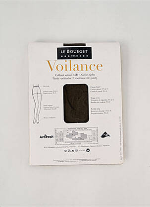 Collants légère et transparente marron LE BOURGET femme