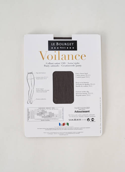 Collants gris LE BOURGET pour femme