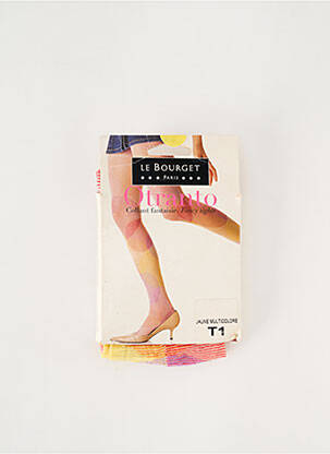 Collants imprimé fantaisie violet LE BOURGET femme