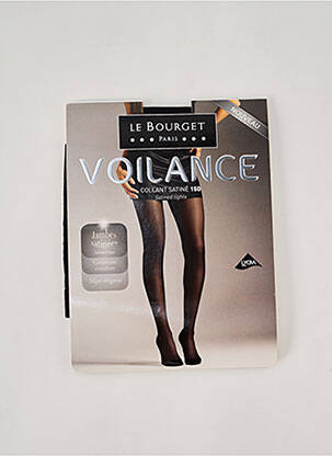 Collants légère et transparente noir LE BOURGET femme