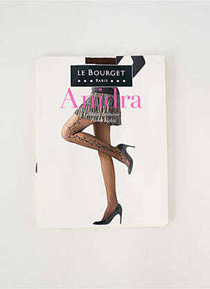 Collants imprimé fantaisie marron LE BOURGET femme