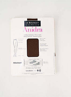 Collants imprimé fantaisie marron LE BOURGET femme