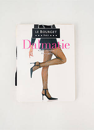 Collants imprimé fantaisie noir LE BOURGET femme