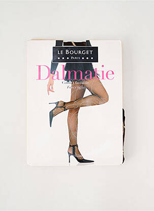 Collants imprimé fantaisie marron LE BOURGET femme
