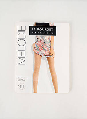 Collants imprimé fantaisie noir LE BOURGET femme