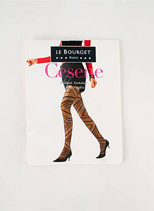 Collants imprimé fantaisie noir LE BOURGET femme