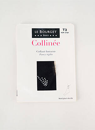 Collants stretch noir LE BOURGET femme