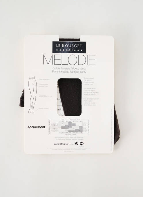 Collants gris LE BOURGET pour femme