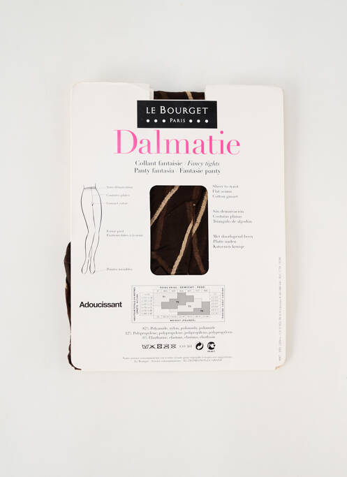 Collants marron LE BOURGET pour femme