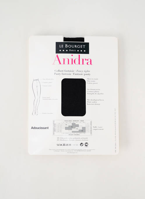 Collants noir LE BOURGET pour femme