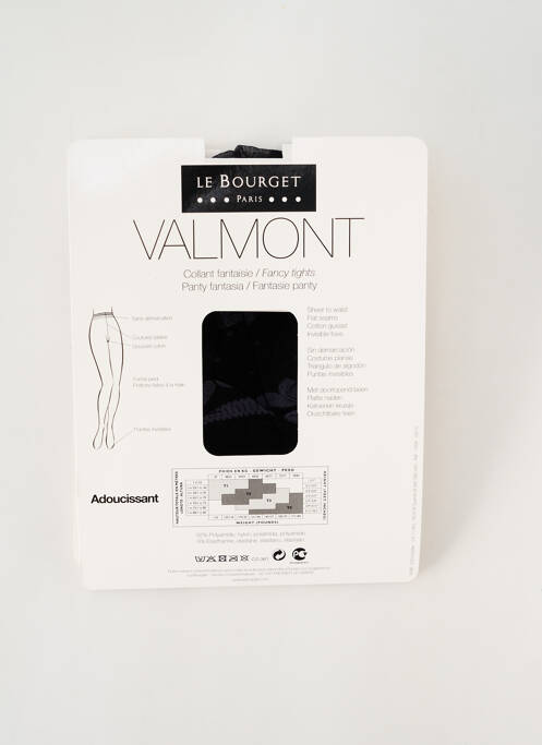 Collants noir LE BOURGET pour femme