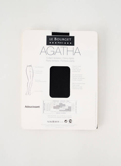 Collants noir LE BOURGET pour femme