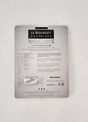 Collants stretch gris LE BOURGET femme