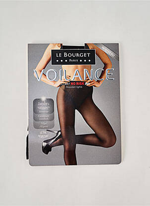 Collants stretch noir LE BOURGET femme