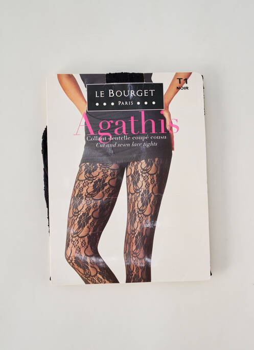 Collants noir LE BOURGET pour femme