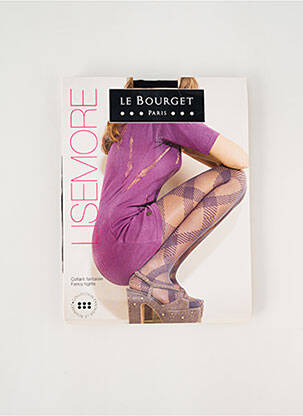Collants imprimé fantaisie noir LE BOURGET femme