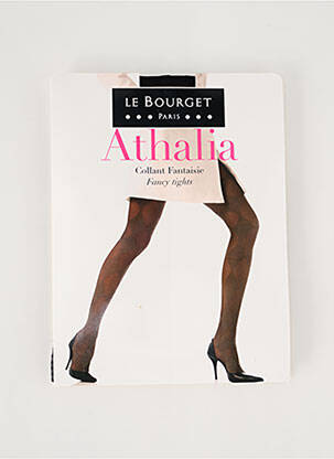 Collants imprimé fantaisie noir LE BOURGET femme