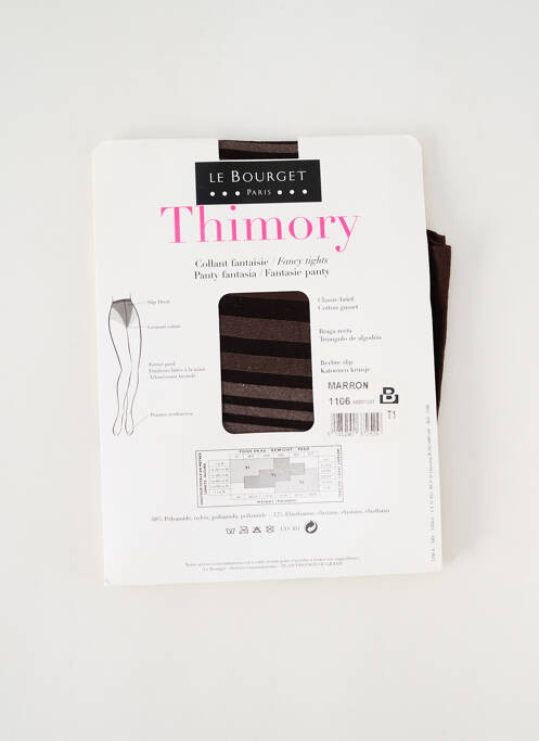 Collants marron LE BOURGET pour femme